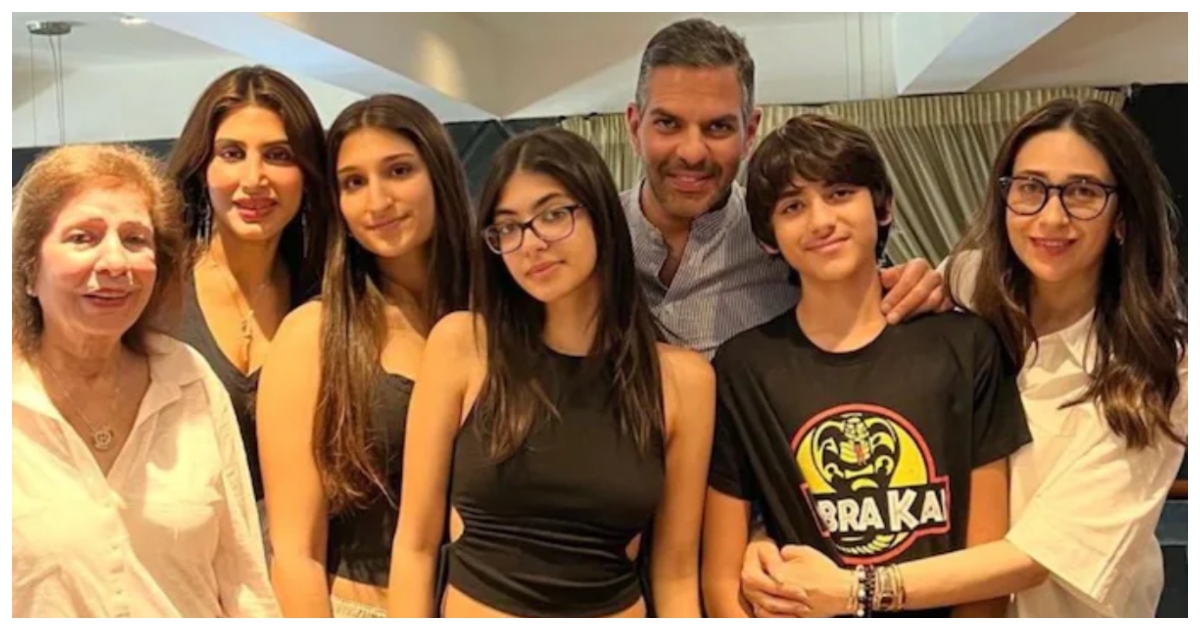 পরিবারের সাথে প্রয়াত সঞ্জয় কাপুর। ছবি: ইন্ডিয়া টিভি নিউজ